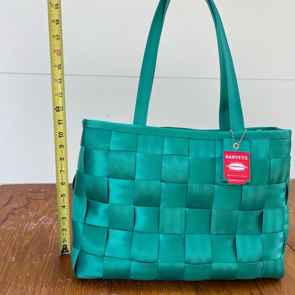 Harveys Aqua Woven Tote Bag - Picture 4 of 7